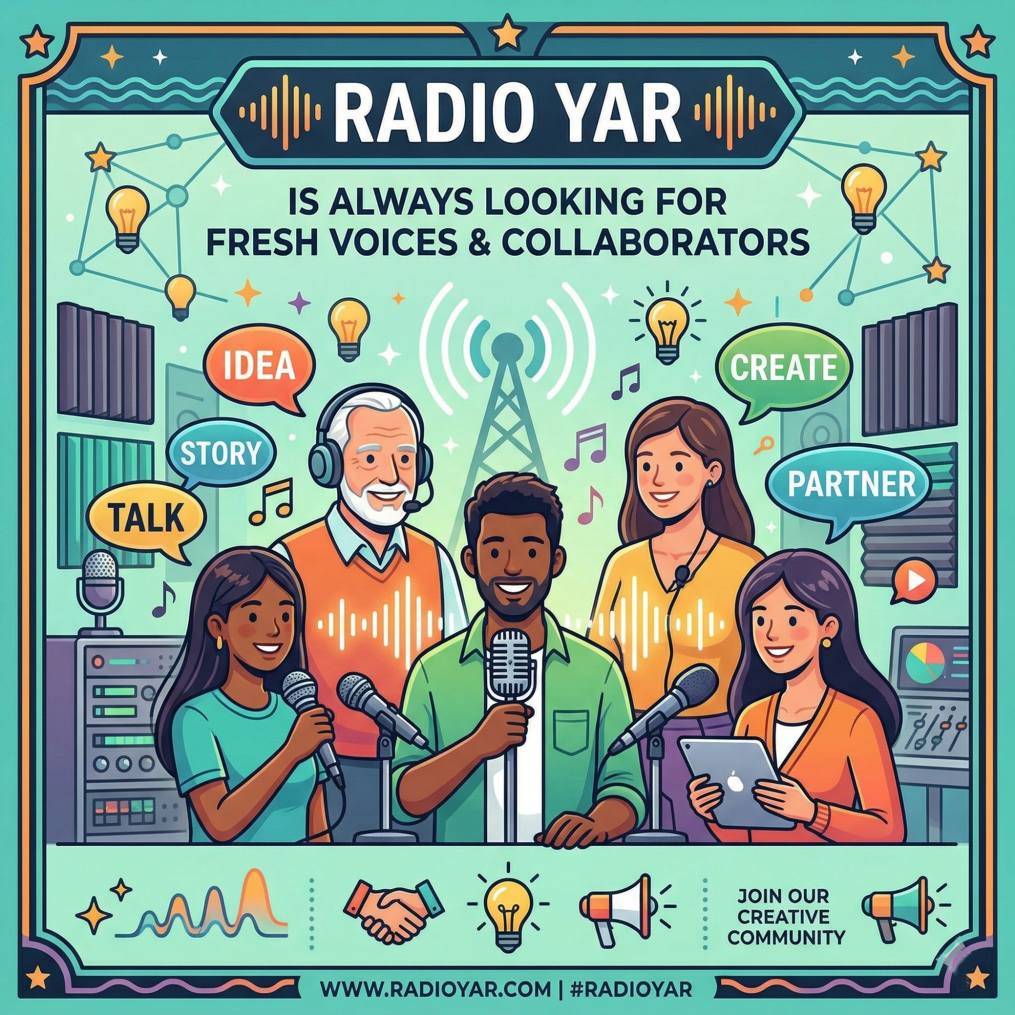 Radio Yar is always looking for fresh voices and collaborators